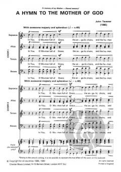 Two Hymns To The Mother Of God von John Tavener 