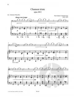 Chanson Triste von Peter Iljitsch Tschaikowsky 