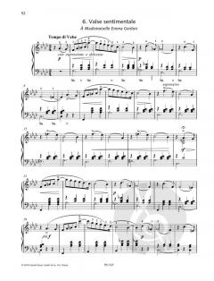 Valse Sentimentale von Pjotr Iljitsch Tschaikowski 