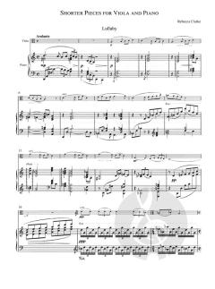 Shorter Pieces For Viola And Piano von Rebecca Clarke im Alle Noten Shop kaufen