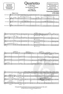 Quartett in Bb Major von Gioacchino Rossini 