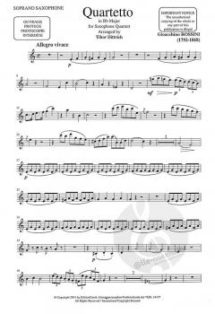 Quartett in Bb Major von Gioacchino Rossini 