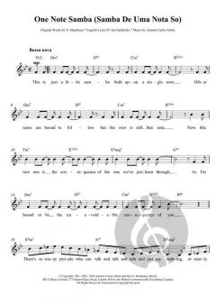 One Note Samba von Antonio Carlos Jobim 