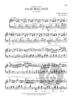 Valse brillante in A minor, Op. 34, No. 2 von Frédéric Chopin 