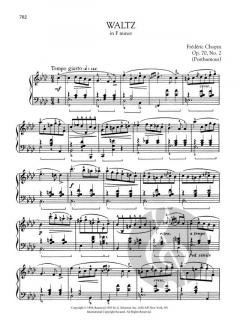 Waltz in F minor, Op. 70, No. 2 von Frédéric Chopin 