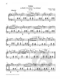 Valse A minor von Frédéric Chopin 