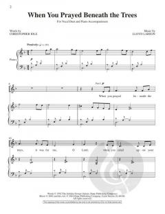 When You Prayed Beneath The Trees von Lloyd Larson 