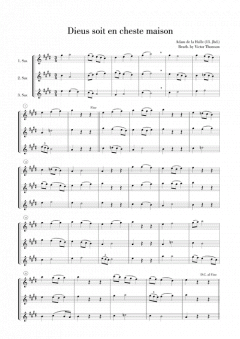 Alte Weihnachtsmusik für Trio 