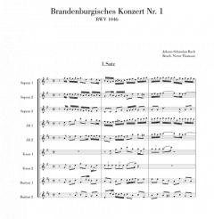 Brandenburgisches Konzert Nr. 1 BWV 1046 von Johann Sebastian Bach 