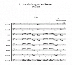 Brandenburgisches Konzert Nr. 2 BWV 1047 von Johann Sebastian Bach 