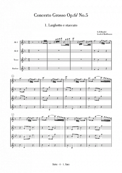 Concerto grosso, op. 6, No. 5 von Georg Friedrich Händel 