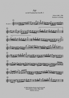 Duette aus den französischen Suiten Band 1 von Johann Sebastian Bach 