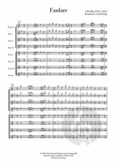 Fanfare von Jean Baptiste Lully 