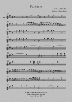 Fantasie von Johann Pachelbel 