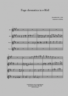 Fuga chromatica von Johann Pachelbel 