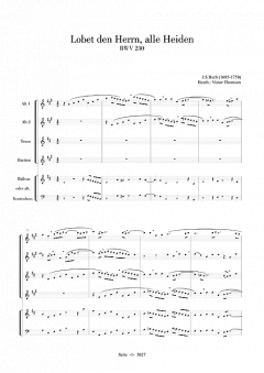 Lobet den Herrn, alle Heiden von Johann Sebastian Bach 