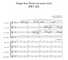 Singet dem Herrn ein neues Lied BWV 225 von Johann Sebastian Bach 