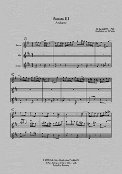Sonata Nr. 3 von Johann Sebastian Bach 