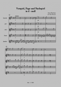 Vorspiel der Fuge in D-moll von Anton Bruckner 