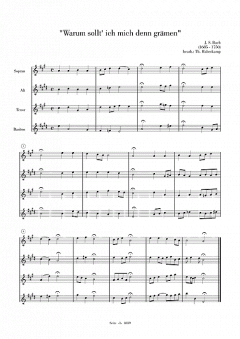 Warum sollt'ich mich grämen von Johann Sebastian Bach 