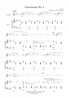 6 Gnossiennes Band 1 von Erik Satie 