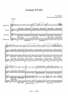 Andante aus KV 467 von Wolfgang Amadeus Mozart 