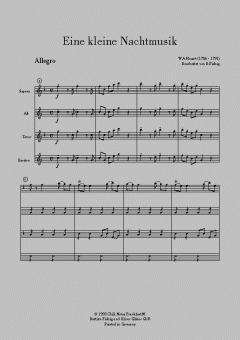 Eine kleine Nachtmusik KV 525 von Wolfgang Amadeus Mozart 