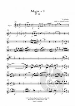 Adagio in B von Wolfgang Amadeus Mozart 