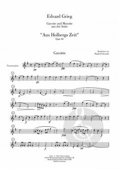 Gavotte und Musette von Edvard Grieg 