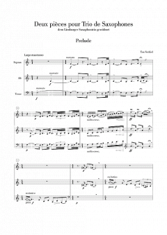 2 pièces pour Trio de Saxophones von Ton Verhiel 