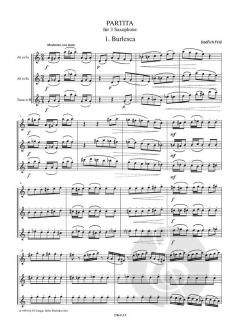 Partita für drei Saxophone von Jindrich Feld 