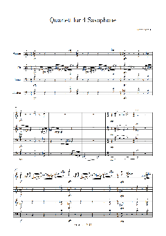 Quartett für vier Saxophone von Ulrich Nehls (Download) 