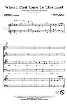 When I First Came To This Land 