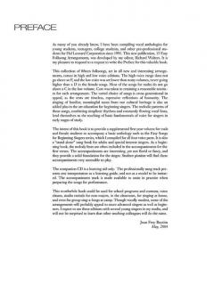 15 Easy Folksong Arrangements High Voice 