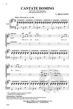 Cantate Domino von Brian Lewis (Download) 