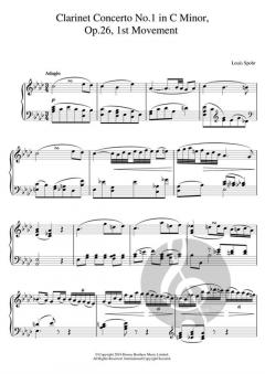 Clarinet Concerto No. 1 In C Minor, Op.26, 1st Movement von Louis Spohr 