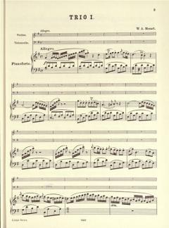 Klaviertrios von Wolfgang Amadeus Mozart 