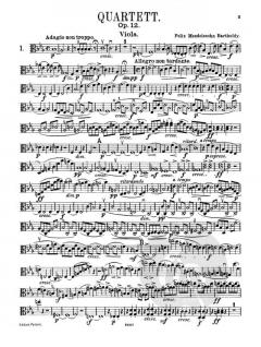 Streichquartette von Felix Mendelssohn Bartholdy im Alle Noten Shop kaufen (Stimmensatz)