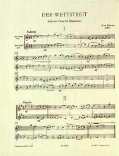 Der Wettstreit von Kurt Schwaen 