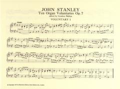 10 Organ Voluntaries op. 7 von John Stanley 