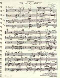 Streichquartett von Arthur Berger im Alle Noten Shop kaufen (Partitur)