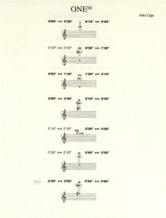 One/10 Violine Solo von John Cage im Alle Noten Shop kaufen