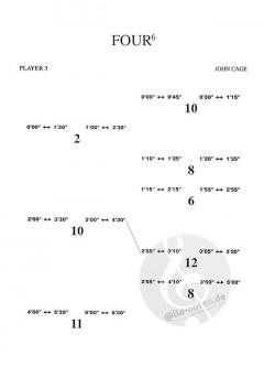 Four 6 von John Cage 