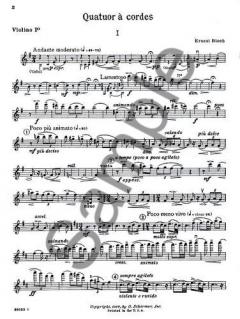 String Quartet von Ernest Bloch 