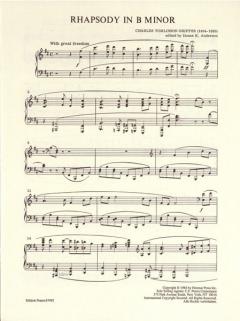 Rhapsodie h-Moll von Charles T. Griffes 