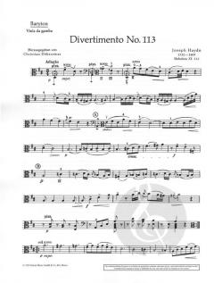Divertimento Nr. 113 D-Dur Hob.XI:113 von Joseph Haydn 