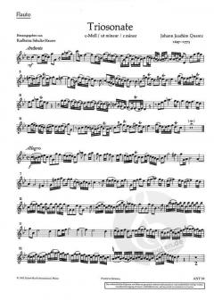 Triosonate c-Moll von Johann Joachim Quantz 