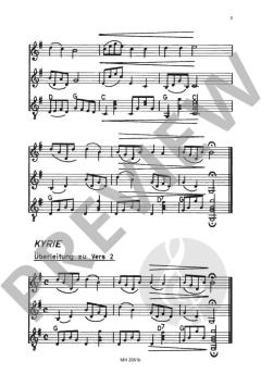 Die kleine Messe Ausgabe A für Dreigesang (A. Thoma) 