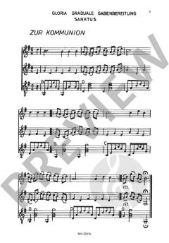 Die kleine Messe Ausgabe A für Dreigesang (A. Thoma) 