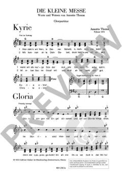 Die kleine Messe Ausgabe A (A. Thoma) 